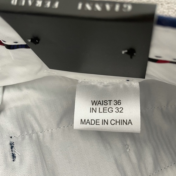 Gianni Feraud Linen Suit Pants. 36W/32L - Picture 7 of 11